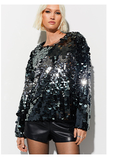 All Over Sequin Sweatshirt