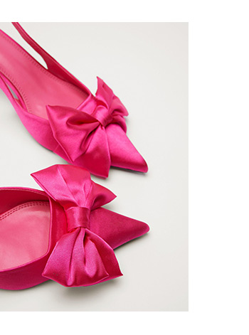 Satin Bow Detail Kitten Heel