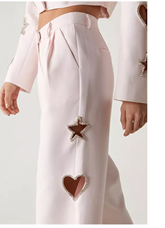 Premium Cut Out Embellished Pants