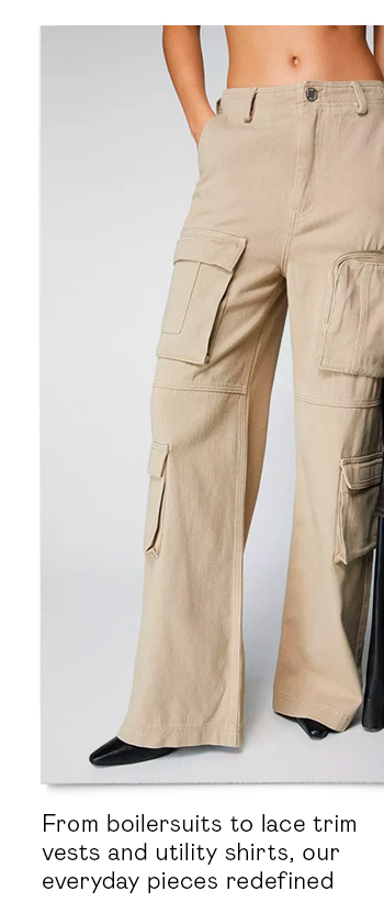 High Waist Wide Leg Cargo Pants