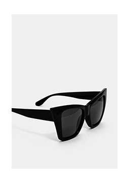 Angular Cat Eye Tinted Sunglasses