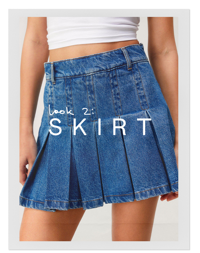 look 2: skirt