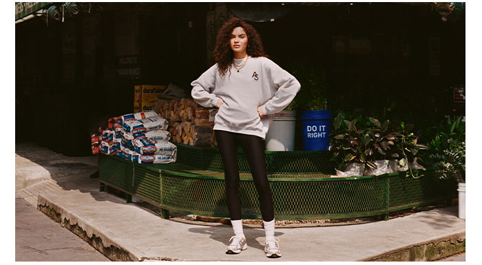 Active Society Back Graphic Boyfriend Sweatshirt