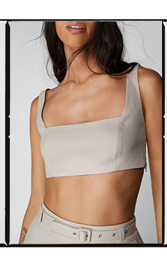 Premium Tailored Twill Bralette