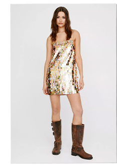 Embellished Sequin Cami Mini Dress