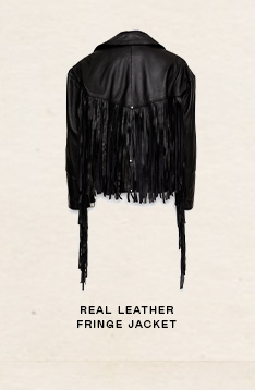 REAL LEATHER FRINGE JACKET