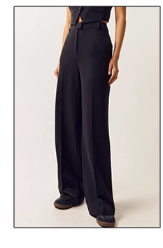 Petite Pleat Front Straight Leg Pants