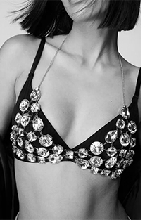 premium diamante bralet