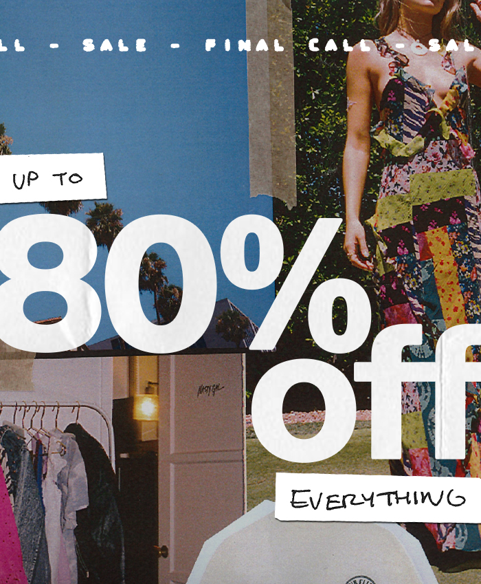 Up to 80% Off Everything - Shop Now