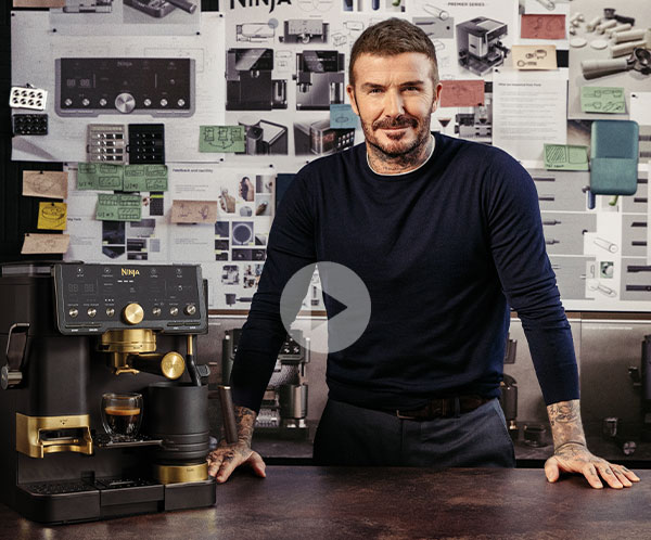 Ninja Luxe Café Pro con David Beckham