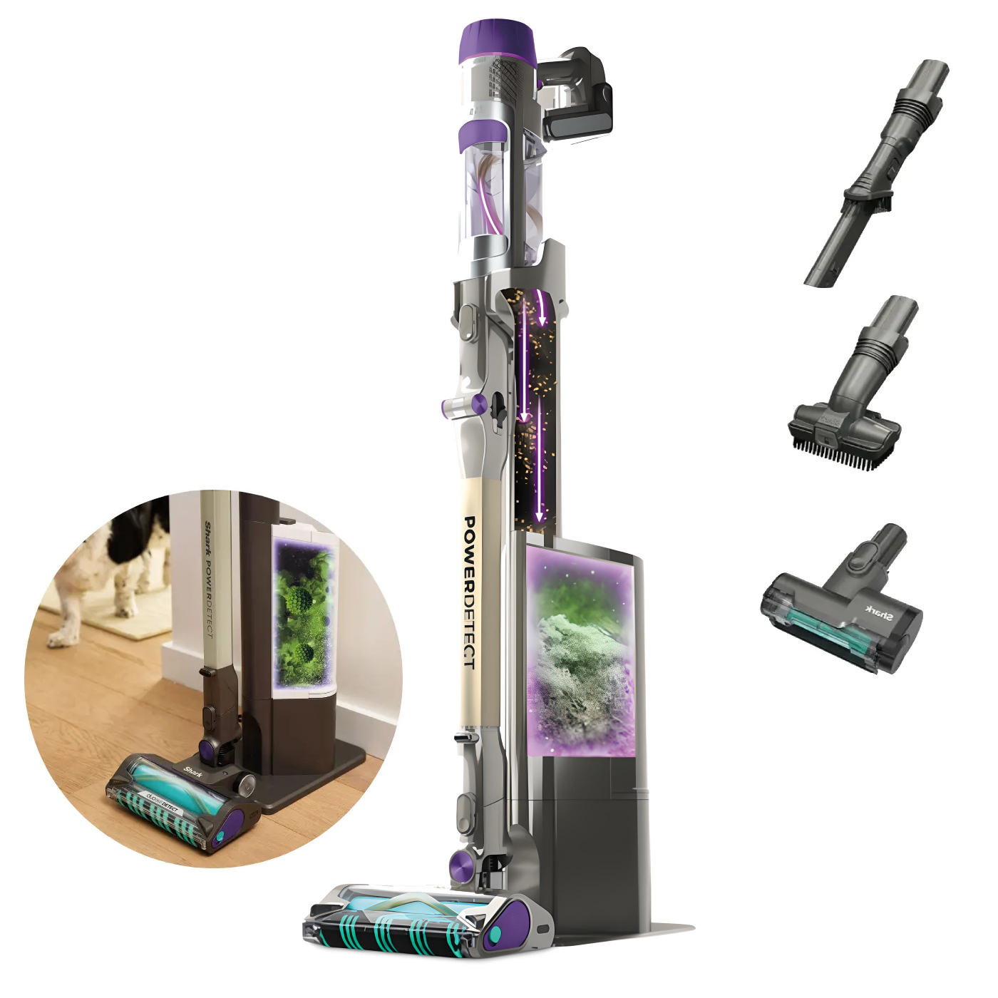 Aspirapolvere senza filo Shark PowerDetect Clean & Empty con autosvuotamento IP3251EUT