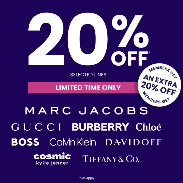 20% OFF Selected Fragrances