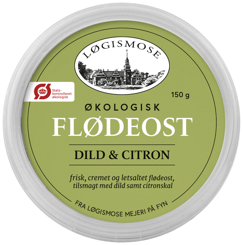 Økologisk flødeost med dild og citron