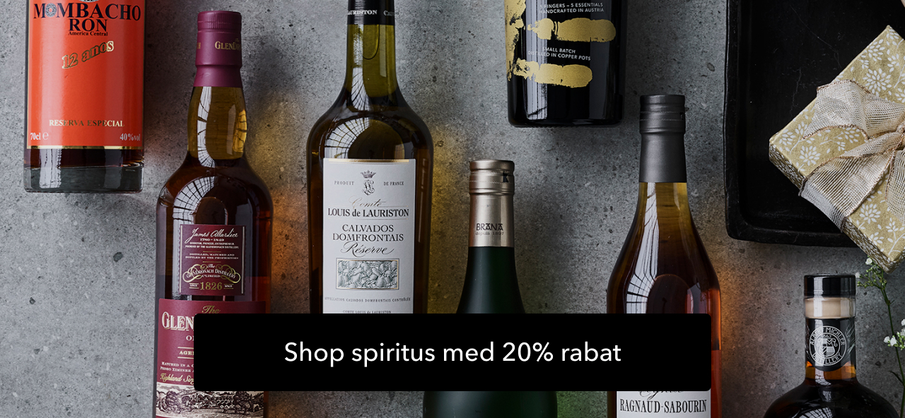 Shop spiritus med 20% rabat