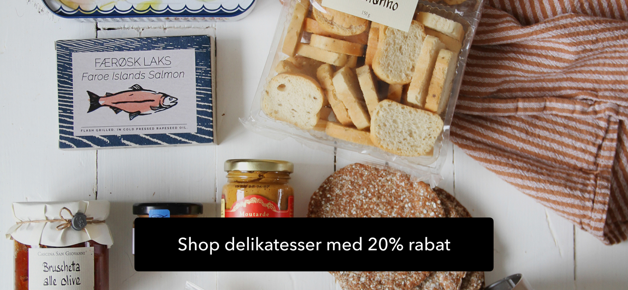 Shop delikatesser med 20% rabat