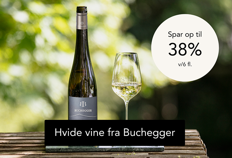 Spar op til 38% v/6 fl. på Buchegger