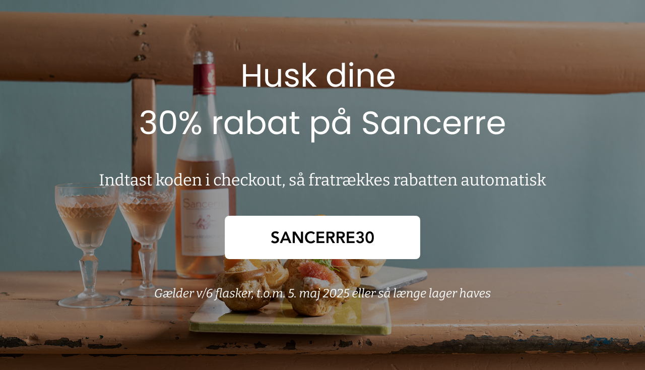 Husk, at bruge Sancerre Rabat-koden SANCERRE30