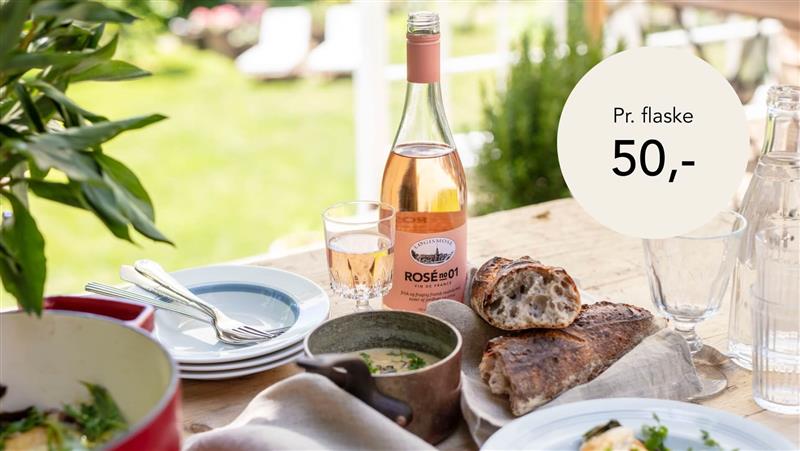 Saftige hvid-, rosé- og rødvine fra Løgismose til hverdagspriser.
