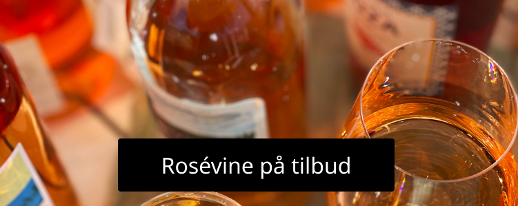 Rosévine på tilbud