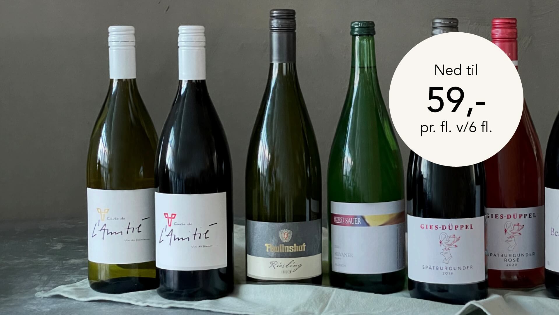 Mere vin, mere velsmag – 1-literen er her til 99,- pr. flaske