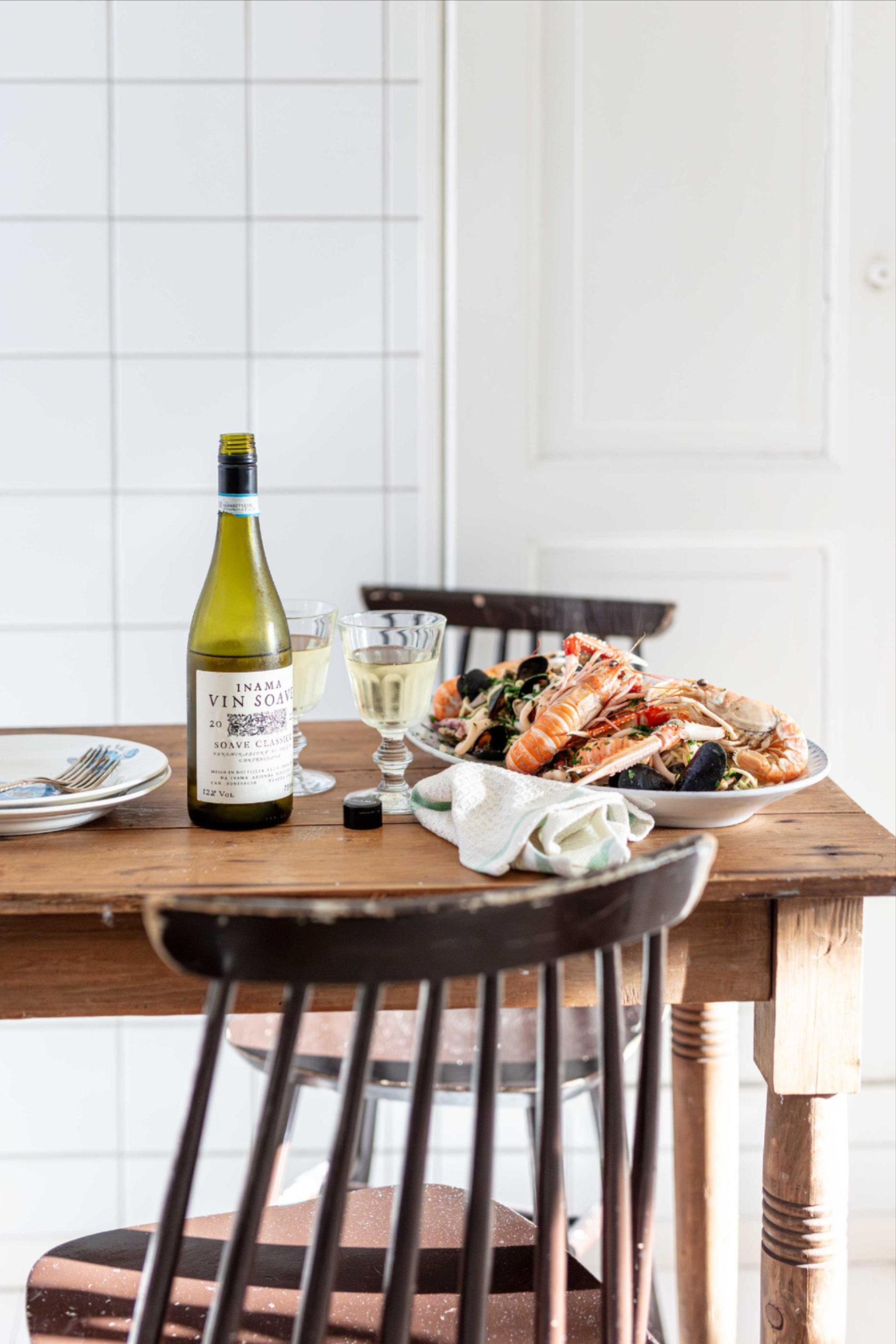 Opskrift tagliolini med fisk og skaldyr