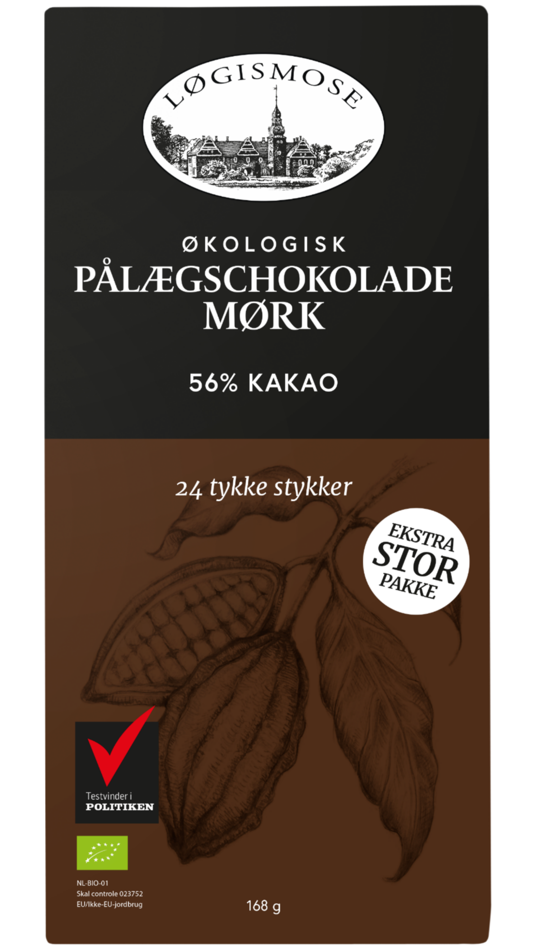 Mørk pålægschokolade 