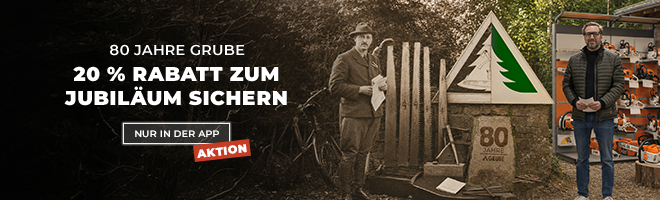80 Jahre GRUBE: 20 % Rabatt zum Jubiläum sichern