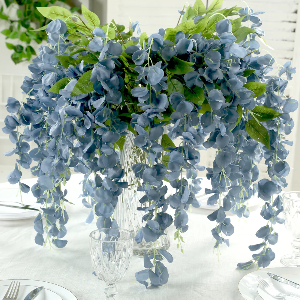 Artificial Silk Hanging Wisteria Flower Garland Vines