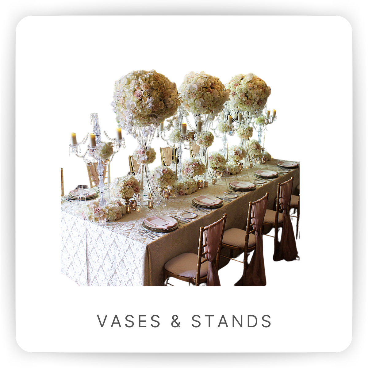 Vase & Centerpiece Stands