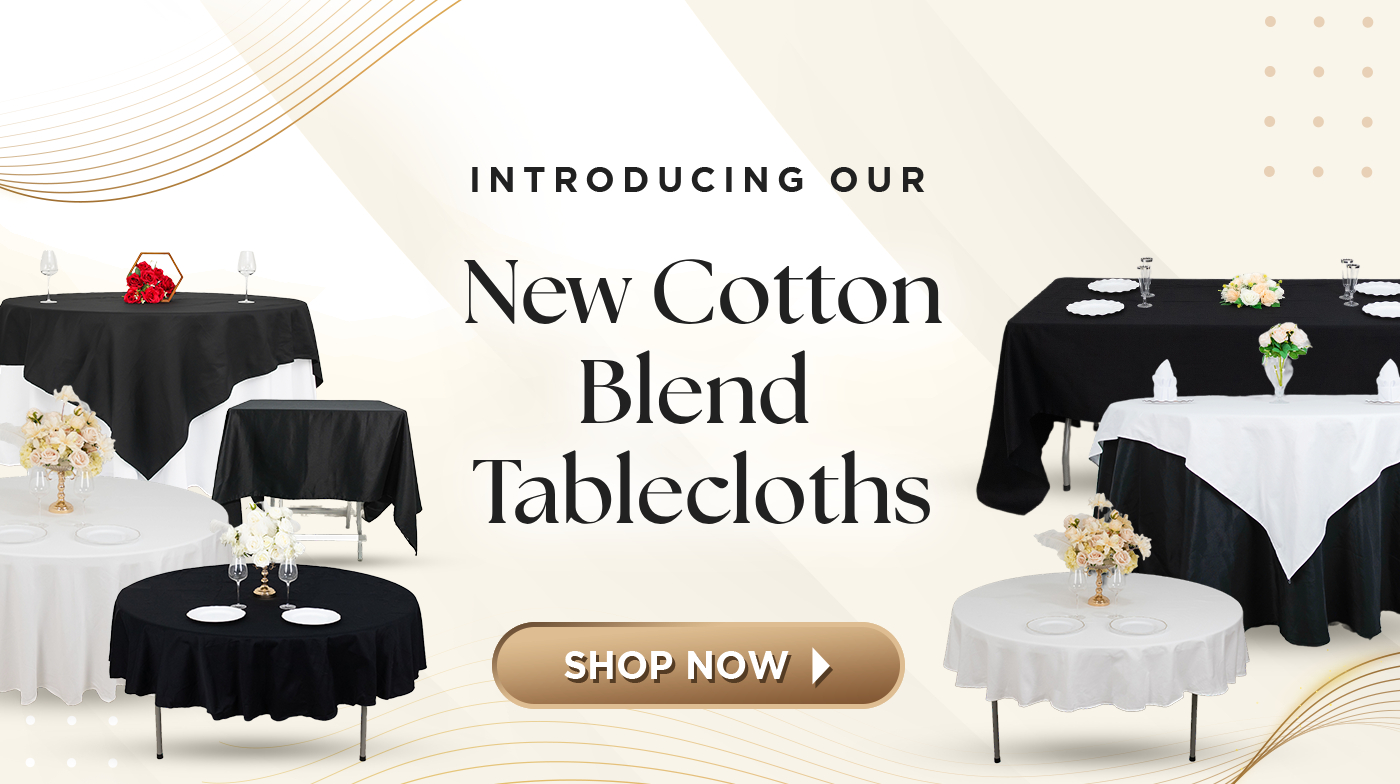 New Cotton Linen Blend Tablecloths