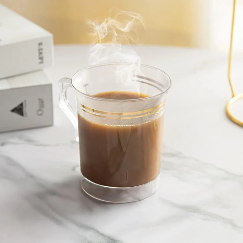 Clear Plastic Coffee Mugs 