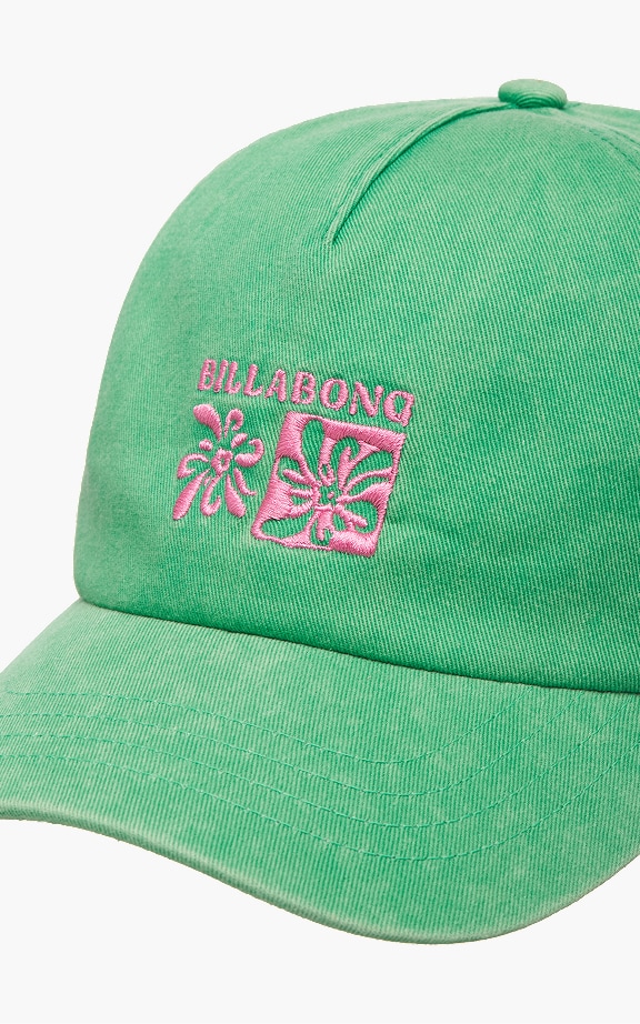 Hot Weather Women Green Canvas Cap
