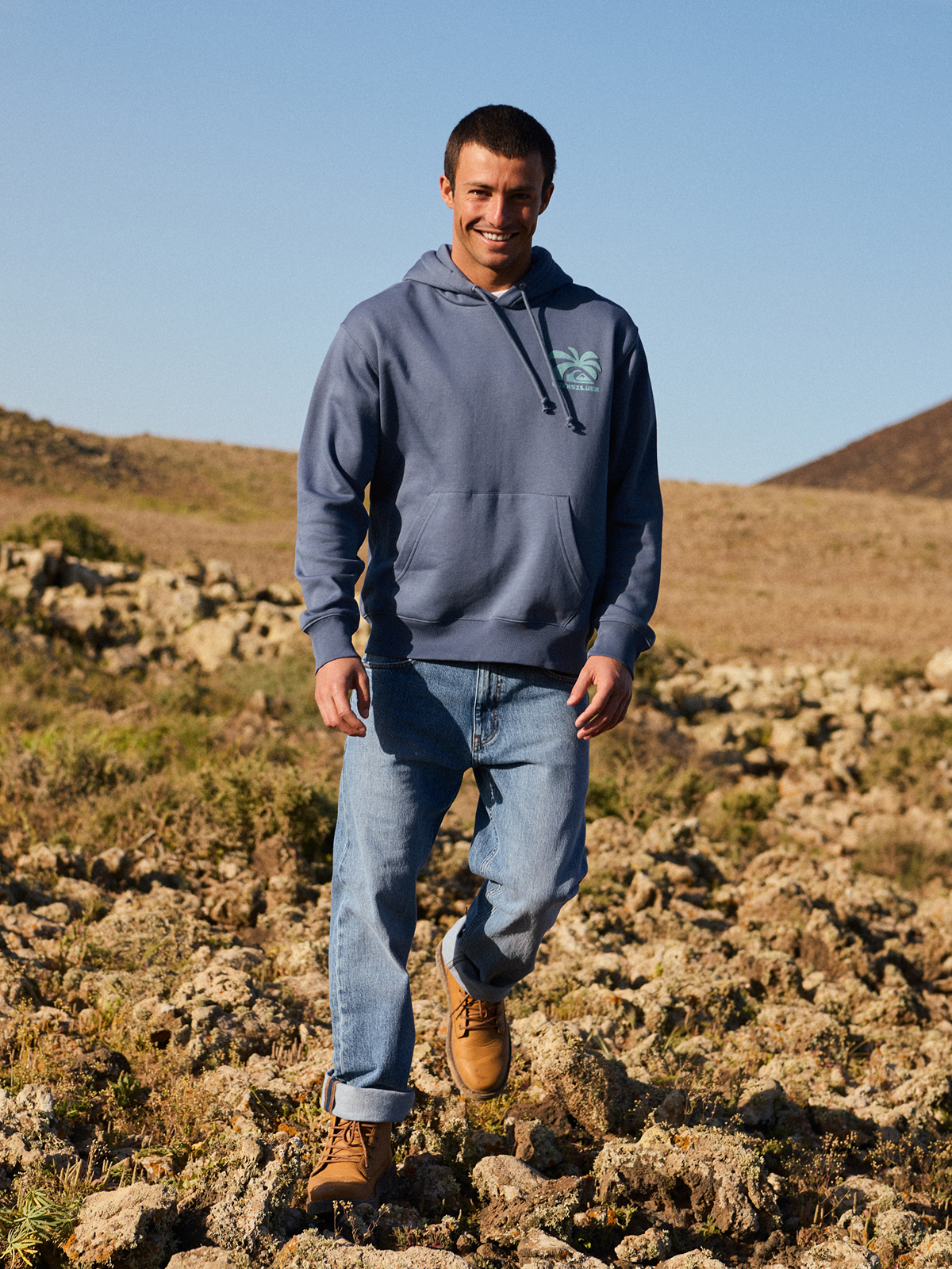 Salt Water Palm Rise - Men Hoodie