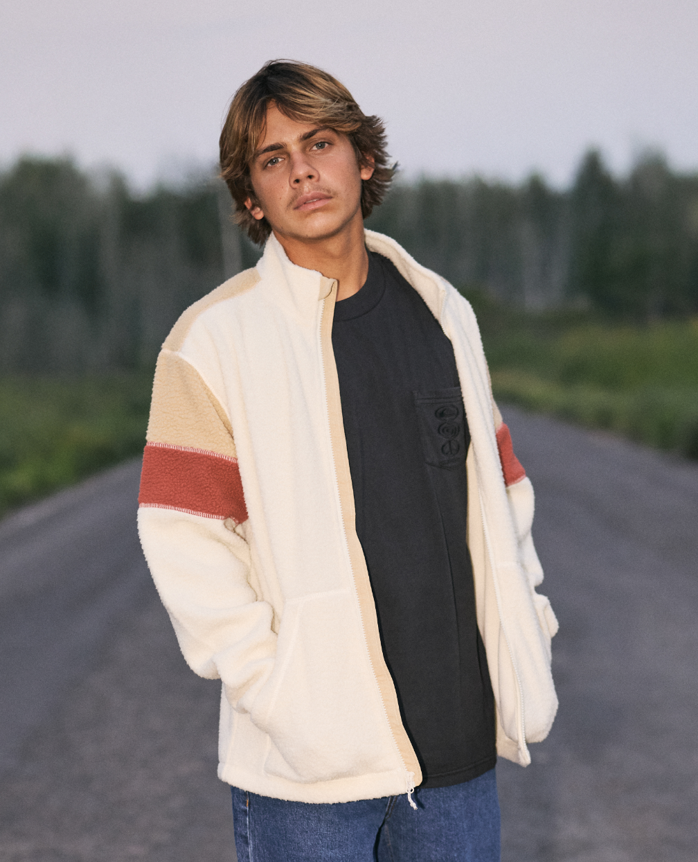 Clean Coast Block - Full Zip Fleece