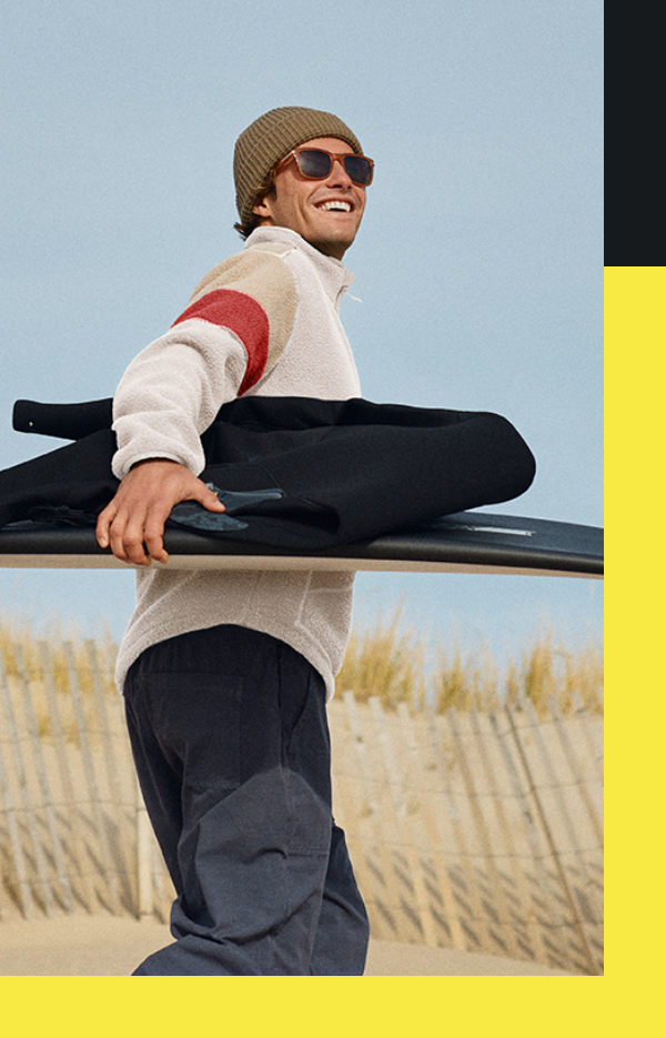 Clean Coast Block - Men Full Zip Fleece