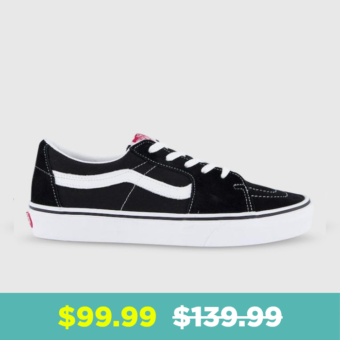 Shop Vans Sk8-Low Shoes in Black at Platypus