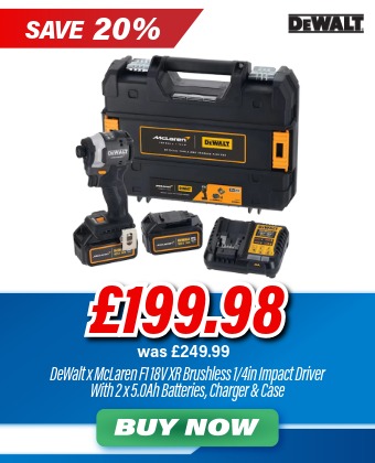 DeWalt DCF85MP2T McLaren F1 XR Brushless 1/4in Impact Driver 18V 2 x 5.0Ah Li-ion