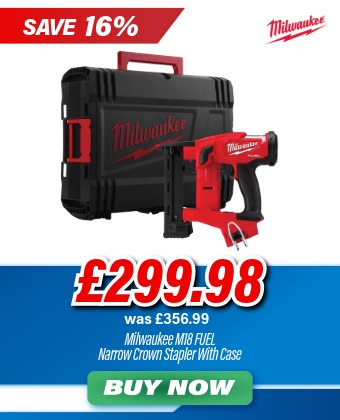 Milwaukee M18FNCS18GS-0X M18 FUEL 18V Narrow Crown Stapler (Body Only) with Case