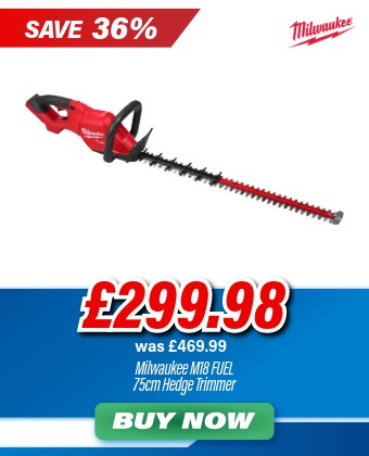 Milwaukee M18 Fuel™ Hedge Trimmer 75cm (Bare unit - no batteries or charger)