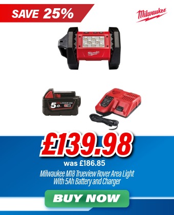 Milwaukee M18AL-501 M18 18V Trueview Rover Area Light Kit - 5Ah Battery and Charger