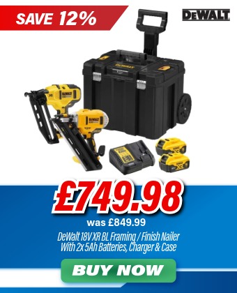DeWalt DCK264P2T-GB 18V 2x 5Ah XR BL Framing / Finish Nailer