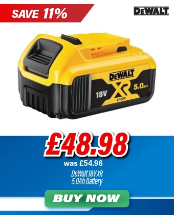 DeWalt DCB184 18V XR 5.0Ah Li-Ion Battery Pack | LED Charge Indicator