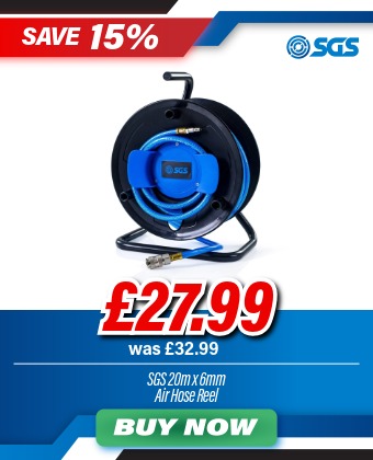 SGS SHREEL3 20m 6mm Mini Air Hose Reel