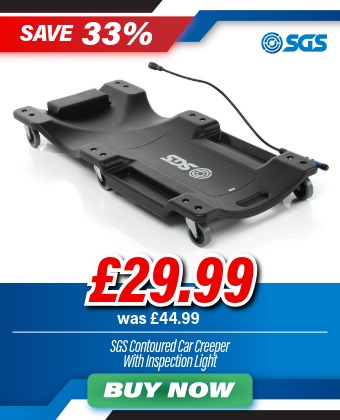 SGS Contoured Car Creeper With Inspection Light