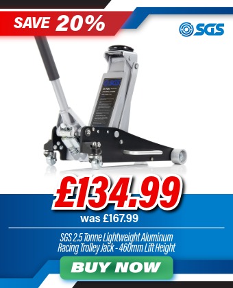 SGS 2.5 Tonne Lightweight Aluminium Racing Trolley Jack