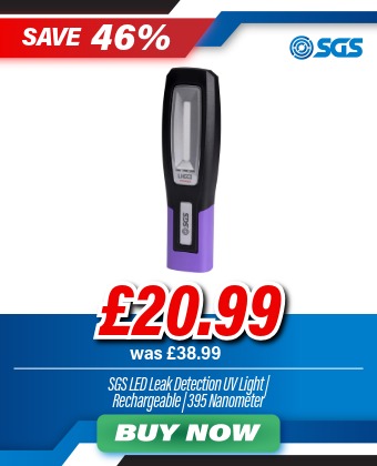 SGS LED Leak Detection UV Light | Rechargeable | 395 Nanometer
