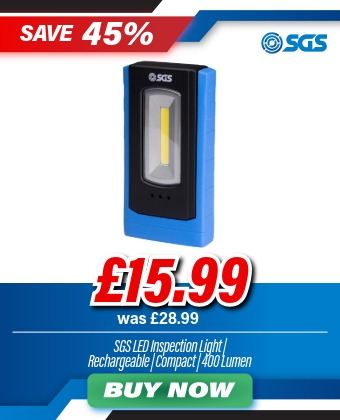 SGS LED Inspection Light | Rechargeable | Compact | 400 Lumen