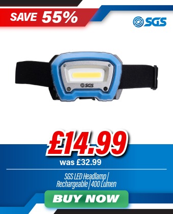 SGS LED Headlamp | Rechargeable | 400 Lumen