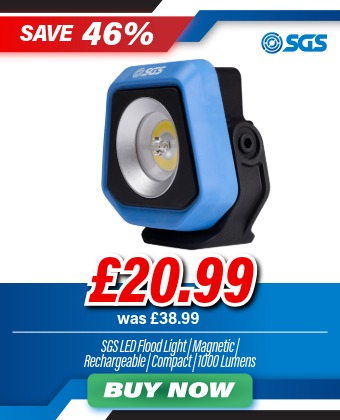 SGS LED Flood Light | Rechargeable | Compact | 1000 Lumen