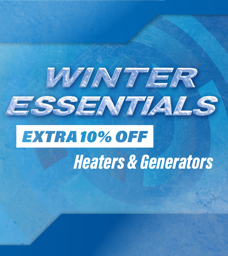 Extra 10% Off Heaters & Generators